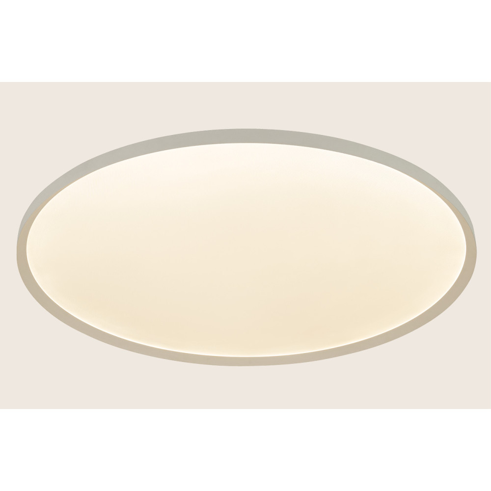 Deckenleuchte ZAMBELIS D650 56W CCT Dimmbar DESIGN Sandweiß 25199
