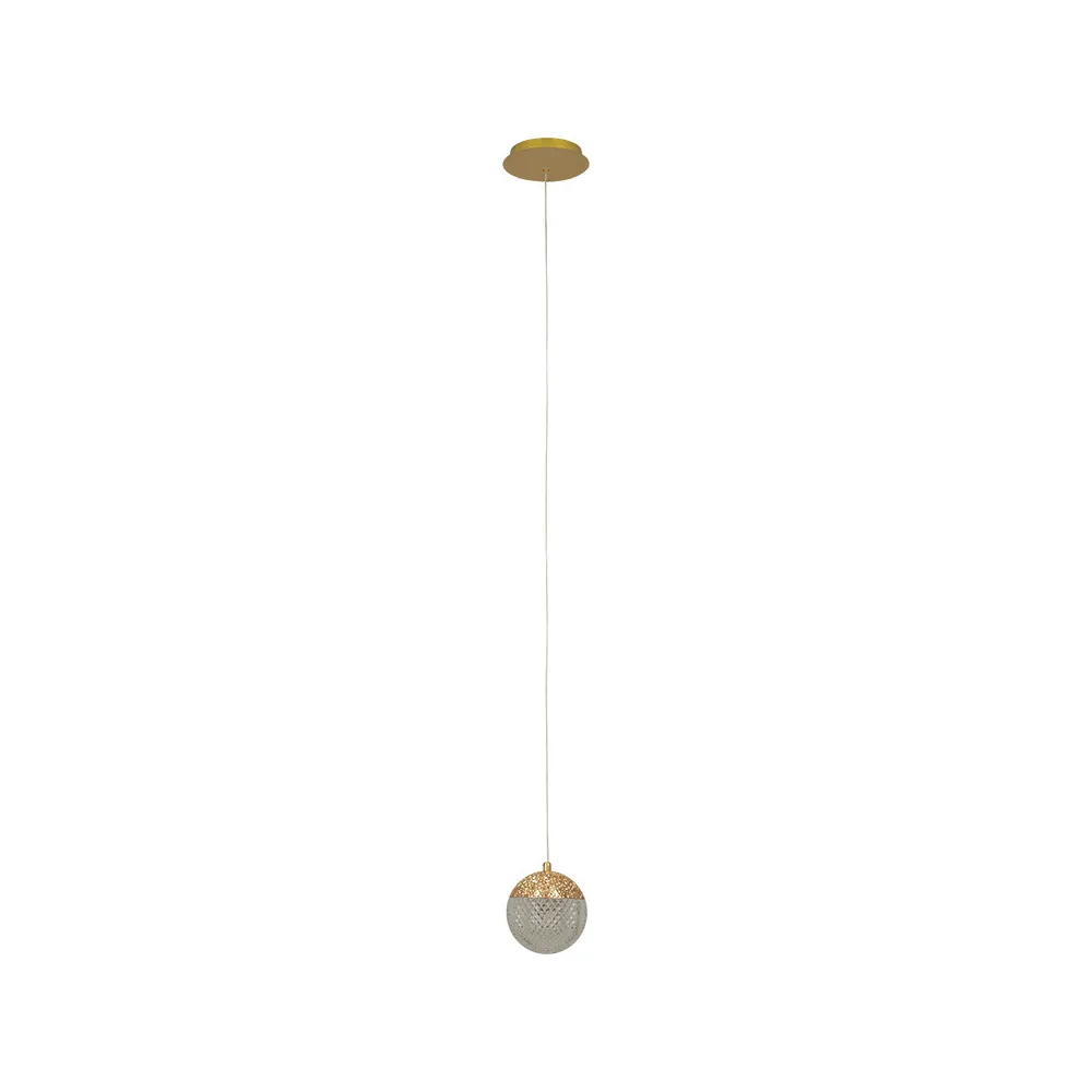 Pendelleuchte ZAMBELIS D120 9W DESIGN Mattes Gold 25323