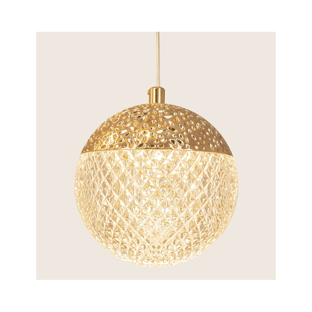 Hanglamp ZAMBELIS D120 9W DESIGN Mat Goud 25323