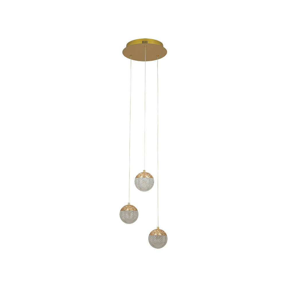 Hanglamp ZAMBELIS D330 25W Dimbaar DESIGN Matgoud 25324