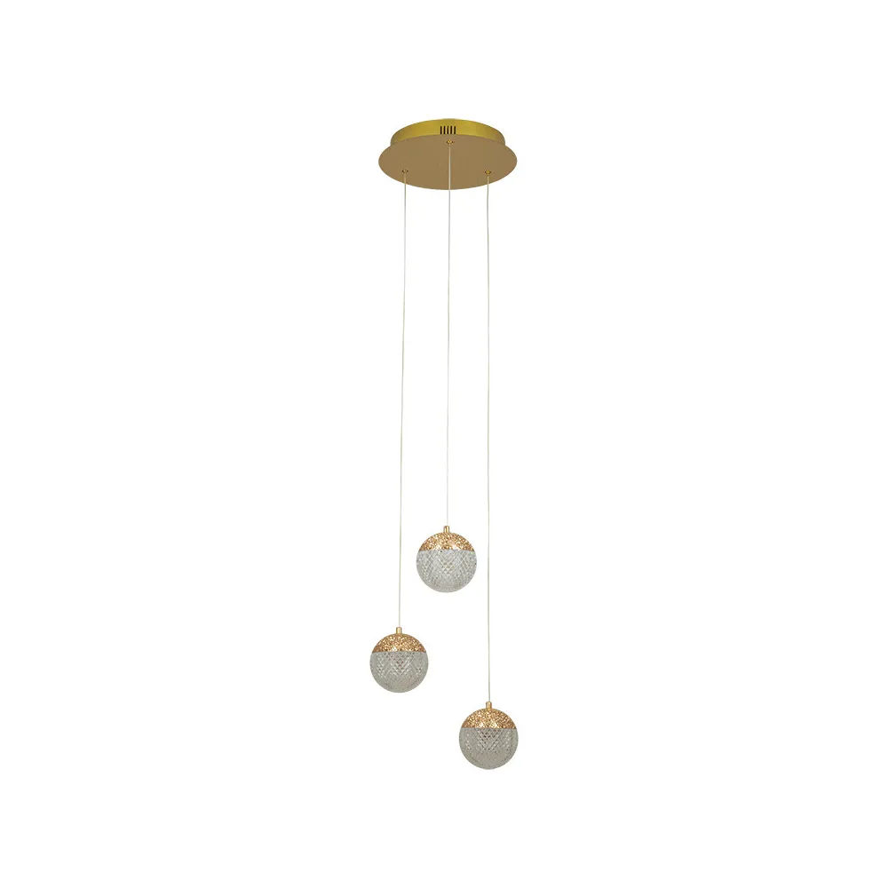 Pendelleuchte ZAMBELIS D330 25W Dimmbar DESIGN Mattgold 25324