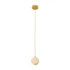Pendelleuchte ZAMBELIS D100 3W DESIGN Naturstein und Gold 25336