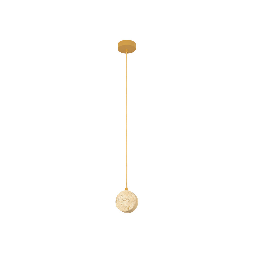 Hanglamp ZAMBELIS D100 3W DESIGN Natuursteen en Goud 25336