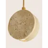Pendelleuchte ZAMBELIS D100 3W DESIGN Naturstein und Gold 25336