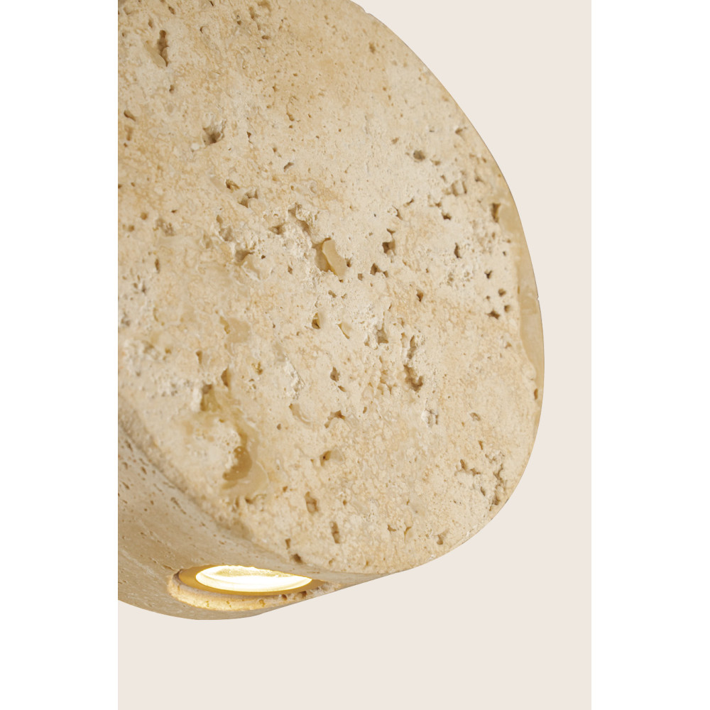 Hanglamp ZAMBELIS D100 3W DESIGN Natuursteen en Goud 25336
