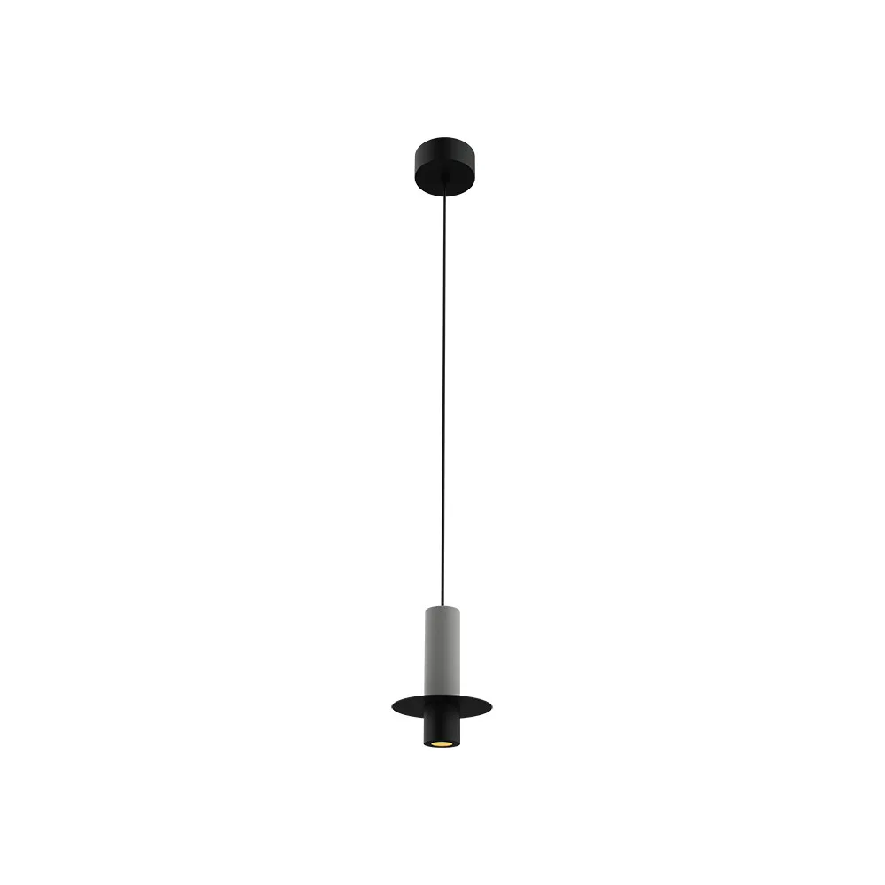 Pendelleuchte ZAMBELIS D110 6W DESIGN Schwarz und Beton 25378
