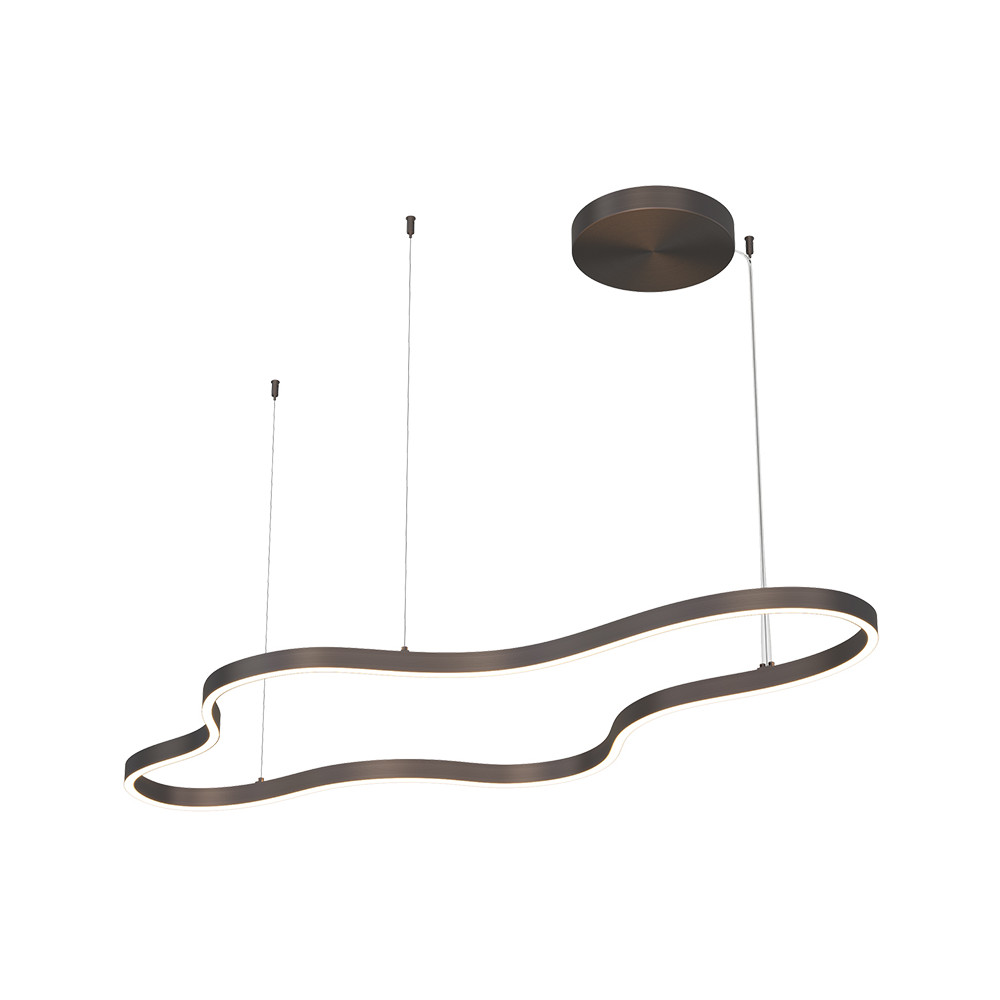 ZAMBELIS 95W Dimmable DESIGN Pendant Light Brushed Coffee 25416