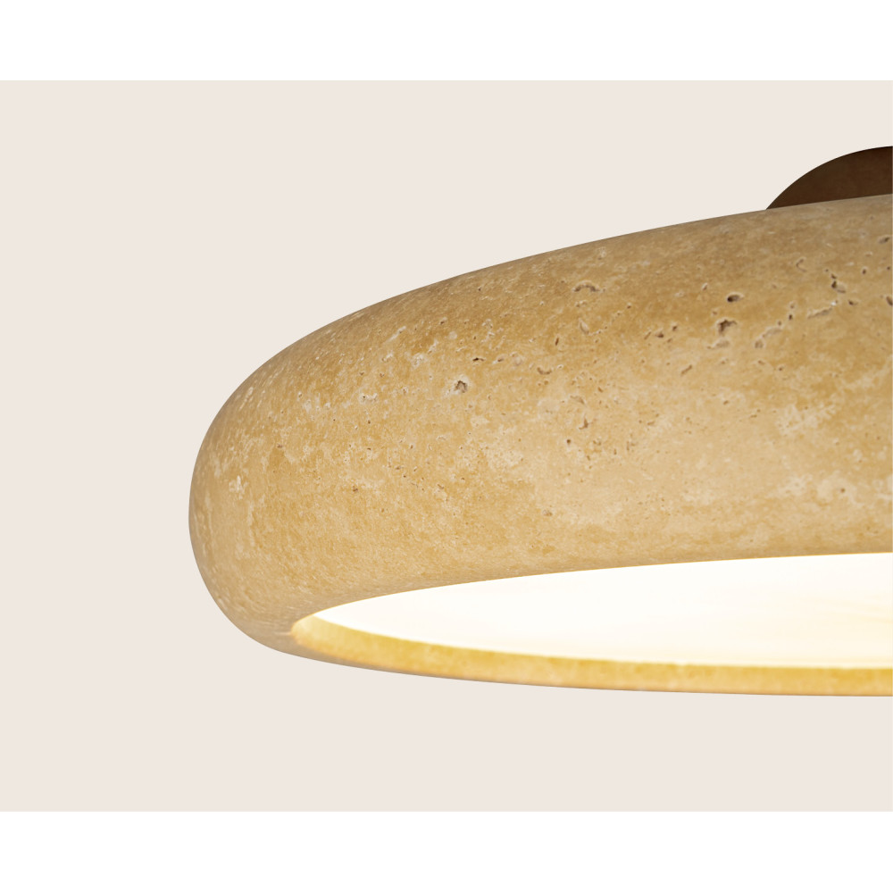 Pendelleuchte ZAMBELIS D300 22W DESIGN Naturstein und Holz 25419