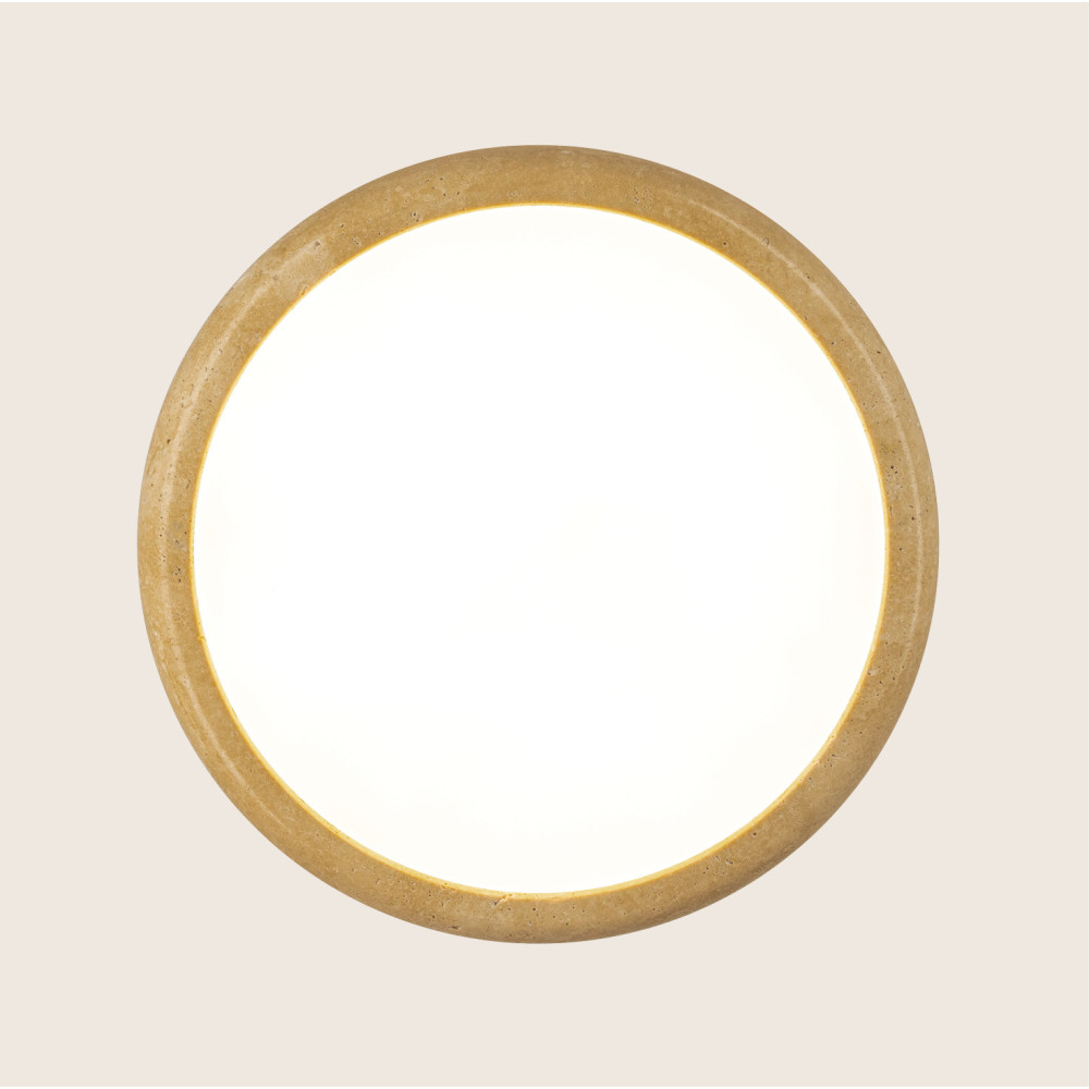 Pendelleuchte ZAMBELIS D300 22W DESIGN Naturstein und Holz 25419