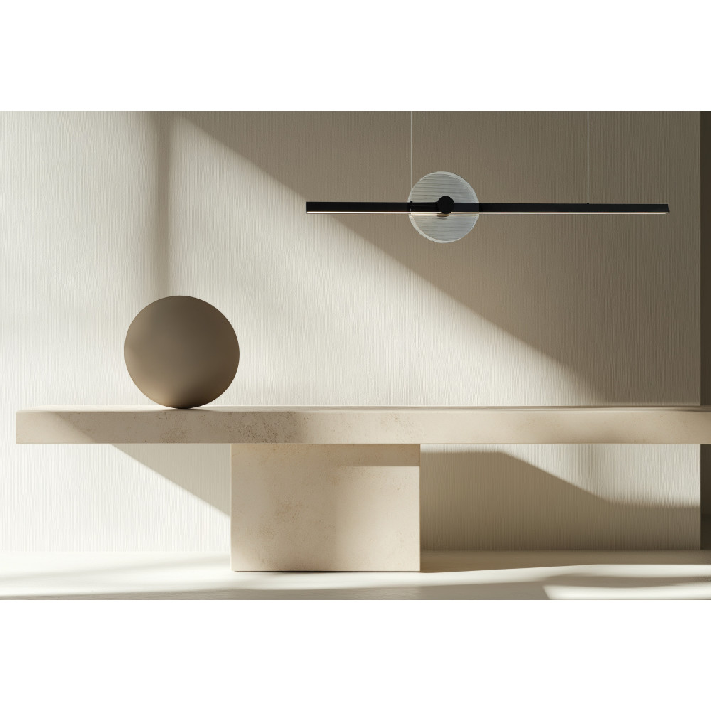 Pendelleuchte ZAMBELIS 20W Dimmbar DESIGN Rauchglas und Schwarz 25425
