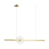 ZAMBELIS 20W Dimmable DESIGN Pendant Light Glass and Gold 25426