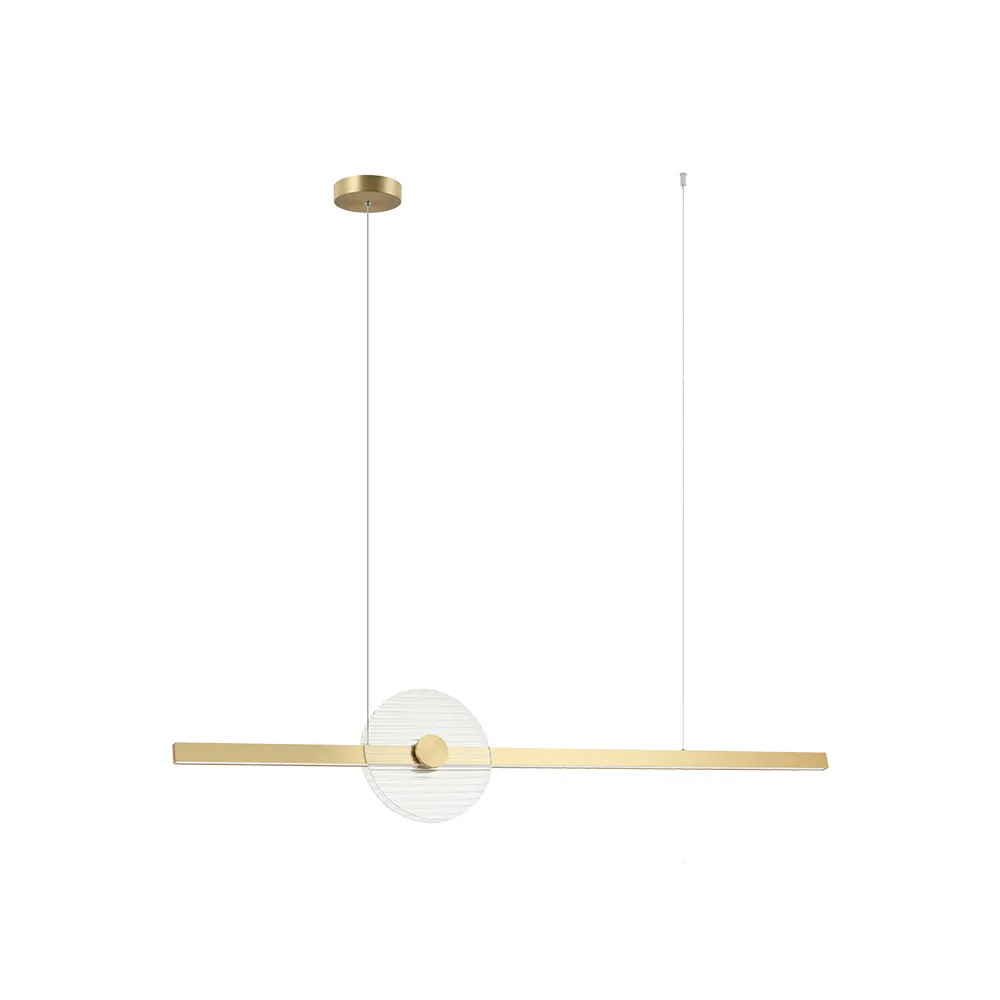 Pendelleuchte ZAMBELIS 20W Dimmbar DESIGN Glas und Gold 25426