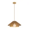 Suspension ZAMBELIS D400 E27 DESIGN Corde de Papier Naturelle Sans Source 25429