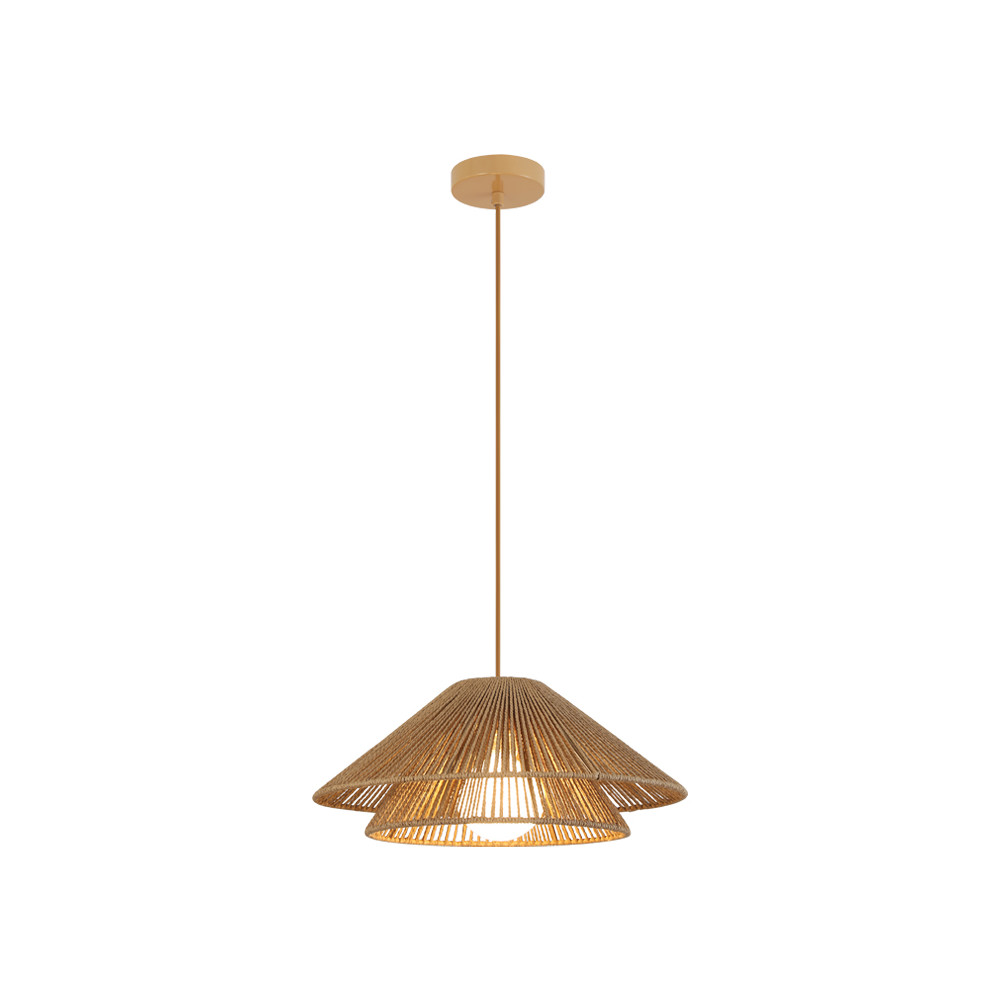 Hanglamp ZAMBELIS D400 E27 DESIGN Natuurlijk Papiertouw Zonder Lichtbron 25429