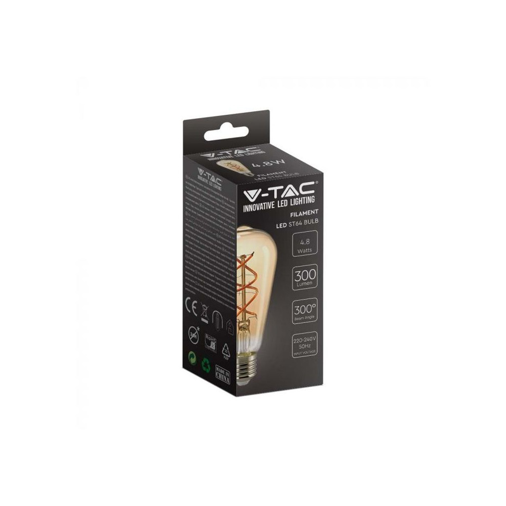 LED-lamp E27 ST64 Filament V-TAC 5W DESIGN VT-2065