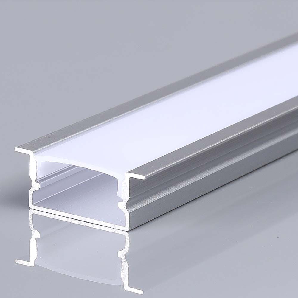 Profilé Alu Encastrable V-TAC 20x10mm 2m Avec Diffuseur START VT-8203