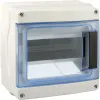 Coffret étanche IP65 Nu 8 Modules Entrées Souples EUR'OHM 19103