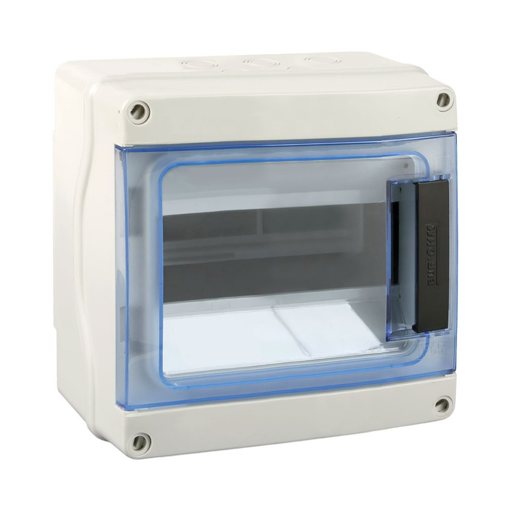 Waterdichte behuizing IP65 Leeg 8 Modules Flexibele Ingangen EUR'OHM 19103