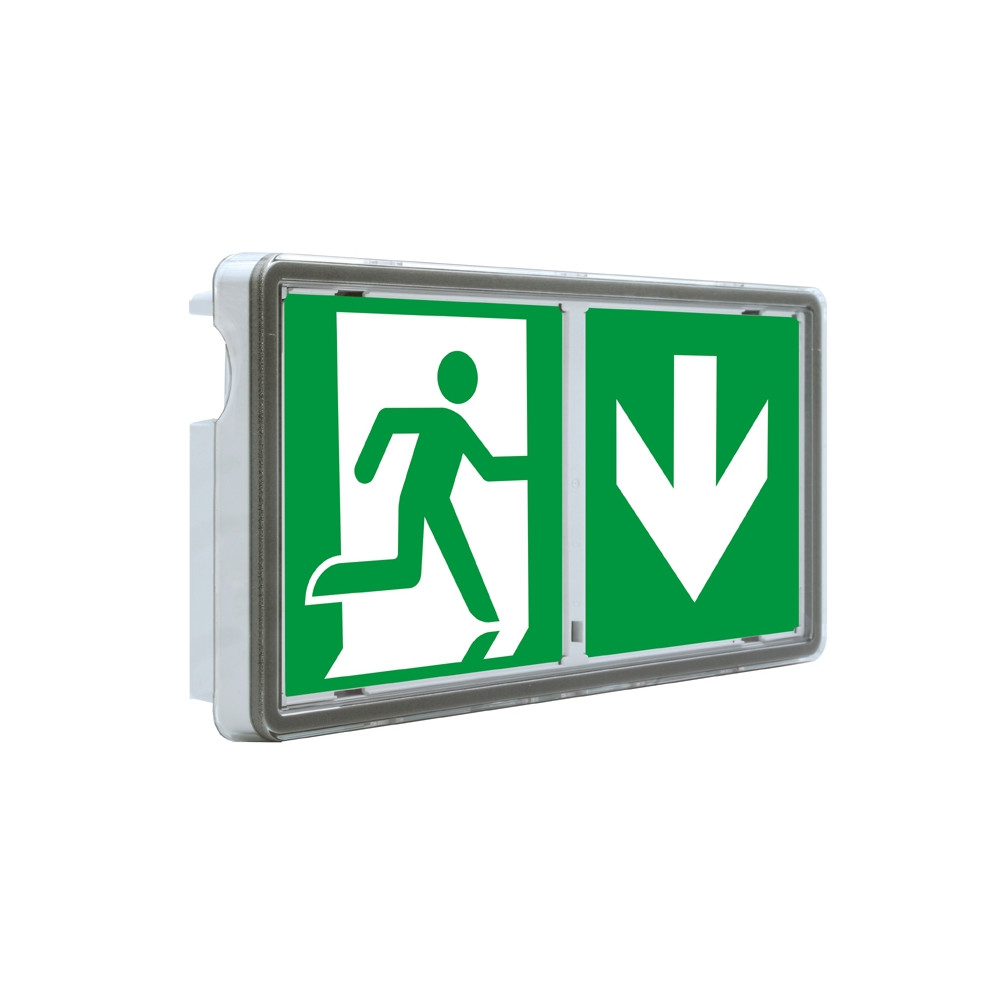 LED surface-mounted emergency exit light BLOC TECH ONE 136lm-1h IP44 IK08 SATI BLT212362
