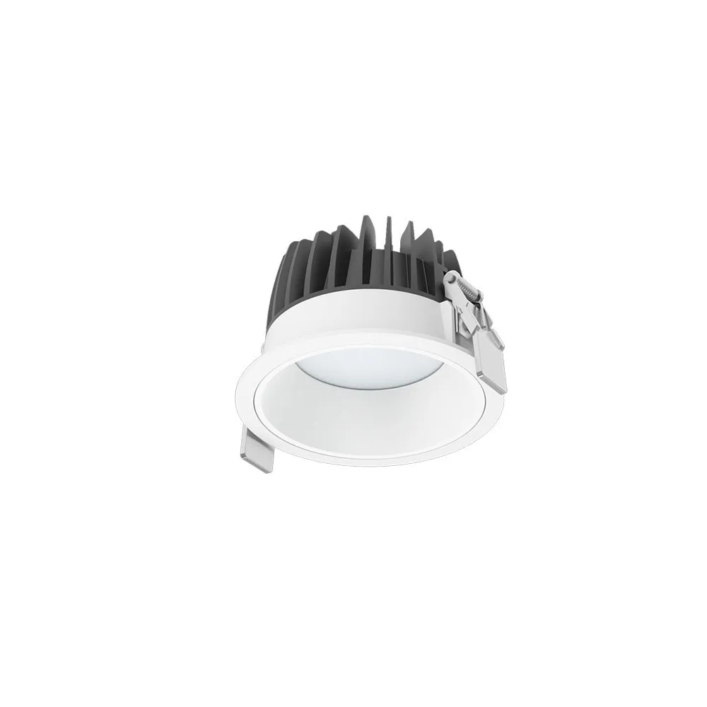 DownRay Einbauleuchte CLAREO 10W Prisma DESIGN 2 Weiß Ohne Treiber