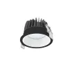 DownRay Encastré CLAREO 10W Prisma DESIGN 2 Noir Sans Driver