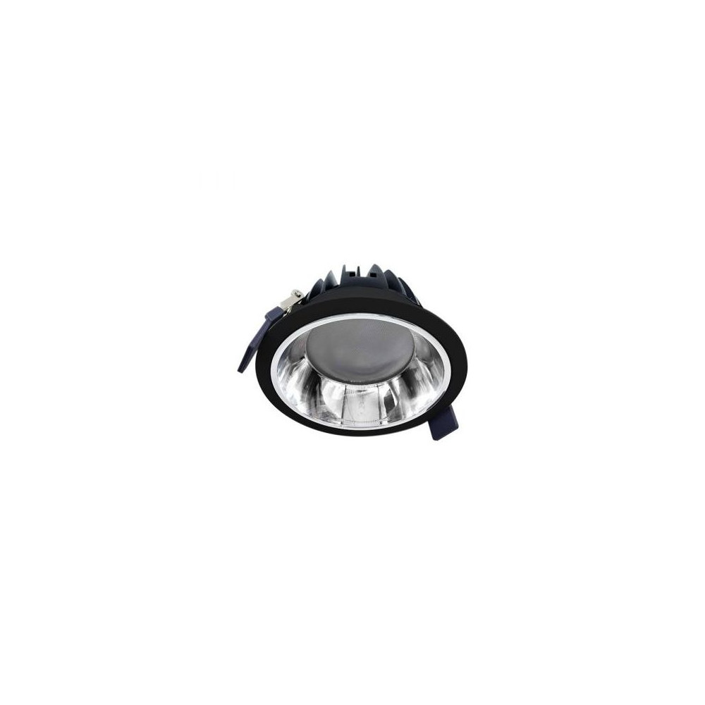 DownRay Encastré CLAREO 10W Prisma DESIGN 2 Noir Sans Driver