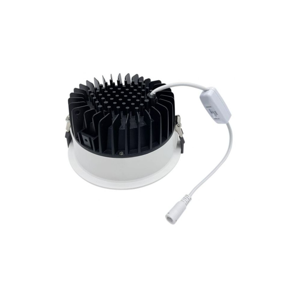 DownRay Encastré CLAREO 10W Prisma DESIGN 2 Noir Sans Driver