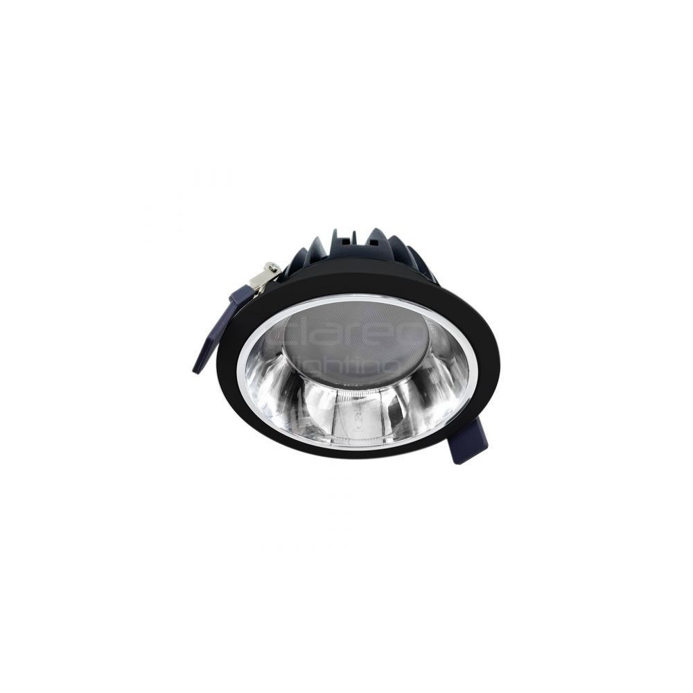 DownRay Inbouw CLAREO 10W Prisma DESIGN 2 Zwart Zonder Driver
