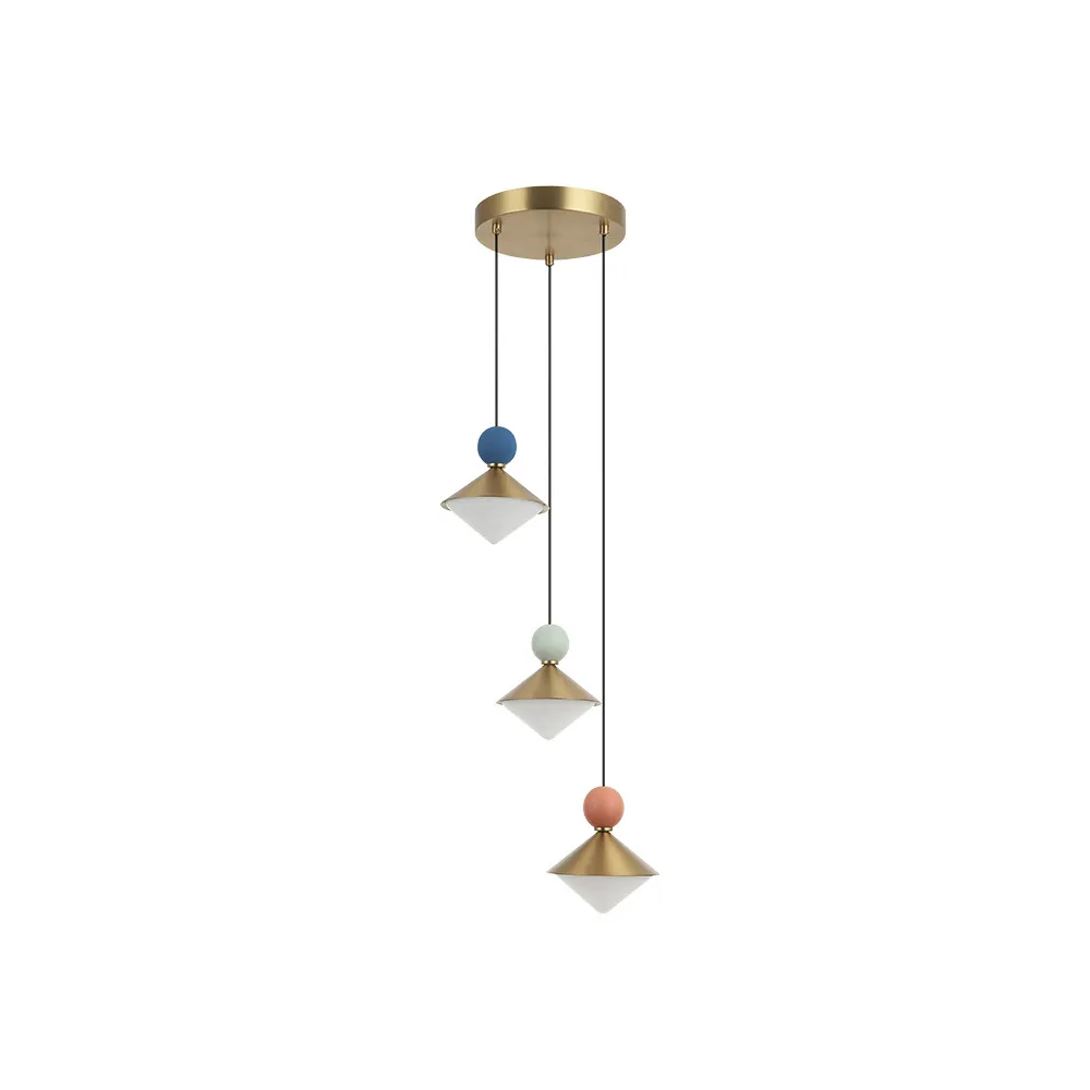 Pendelleuchte ZAMBELIS D290 20W Dimmbar DESIGN Gebürstetes Messing 25101 FS