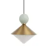Suspension ZAMBELIS D290 20W Dimmable DESIGN Laiton Brossé 25101 FS