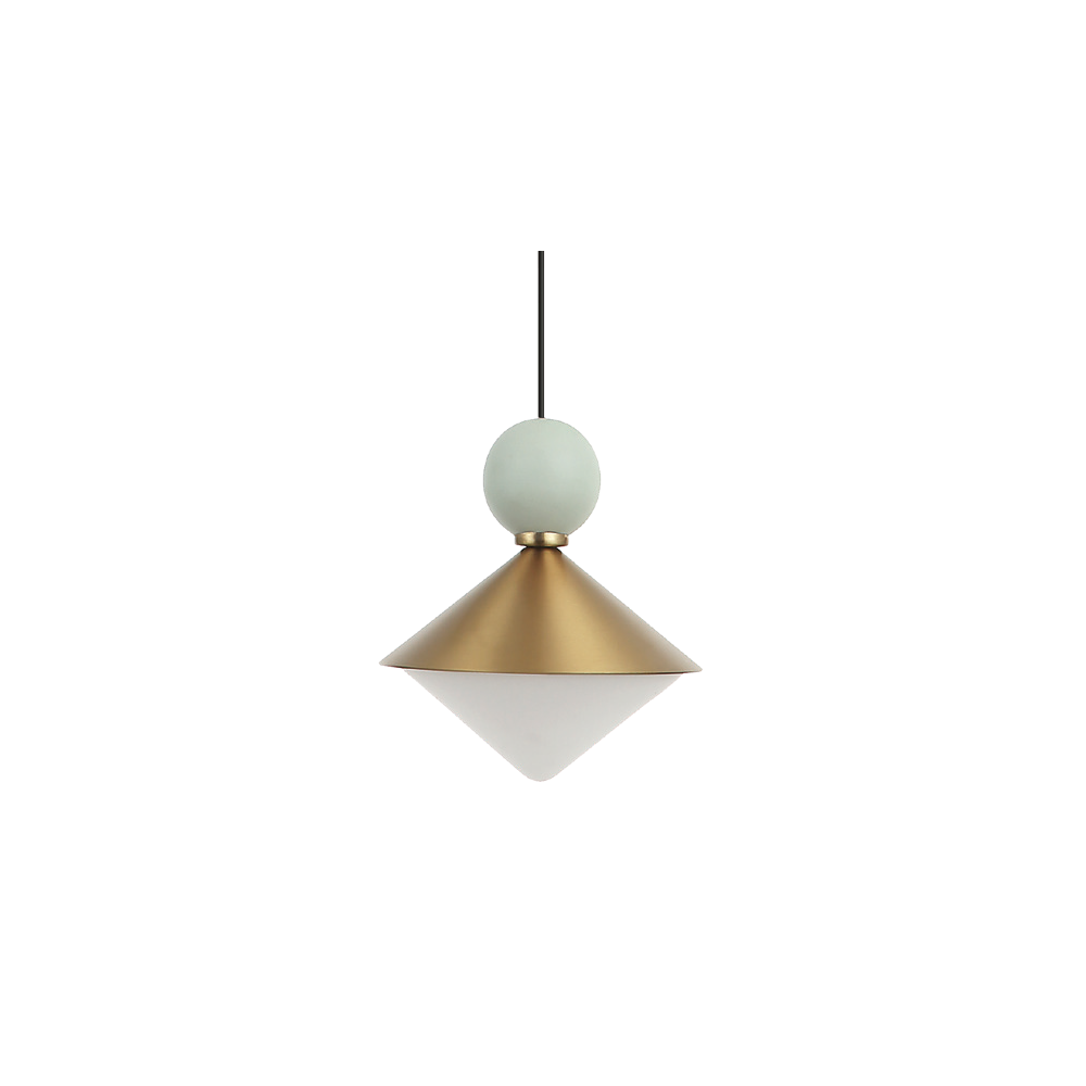 Suspension ZAMBELIS D290 20W Dimmable DESIGN Brushed Brass 25101 FS