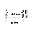 Aluminium Opbouwprofiel CLAREO 17x8 2m ADVANCE 2 - Pack