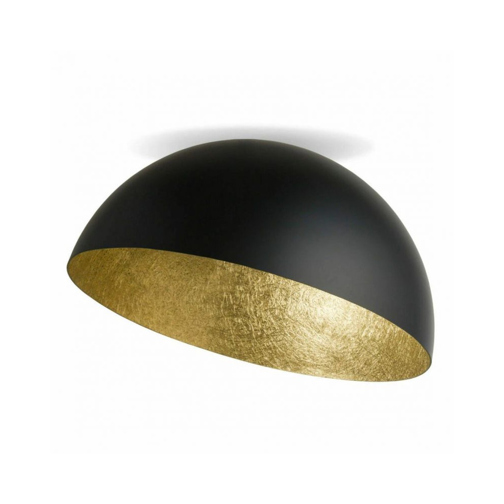 Deckenleuchte ZAMBELIS D700 E27 DESIGN Matt Schwarz und Gold 23259