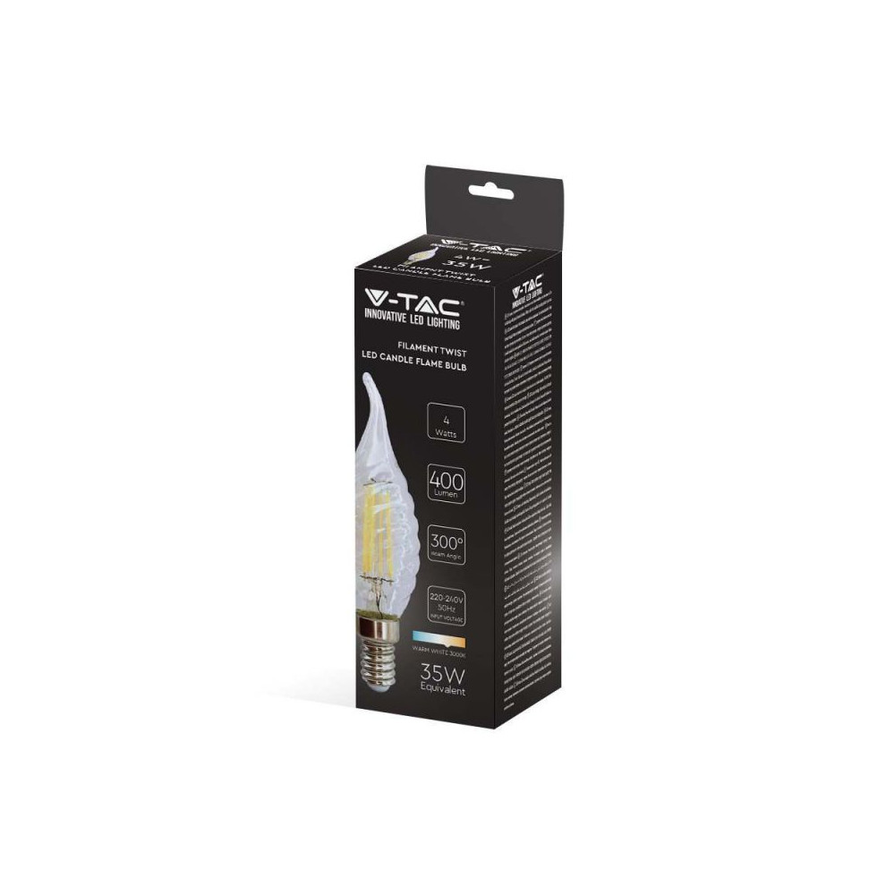 Bulbe LED E14 Filament V-TAC 4W DESIGN 2 VT-1995 FS