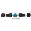 Waterdichte 5-polige connector CLAREO IP68