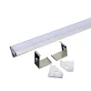 V-TAC Corner Aluminum Profile 19x19 2m START White With Diffuser VT-8114-W