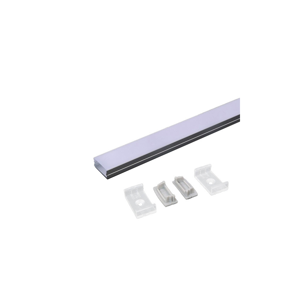 Aluminium Opbouwprofiel V-TAC 24x10 2m START Met Diffuser VT-8108