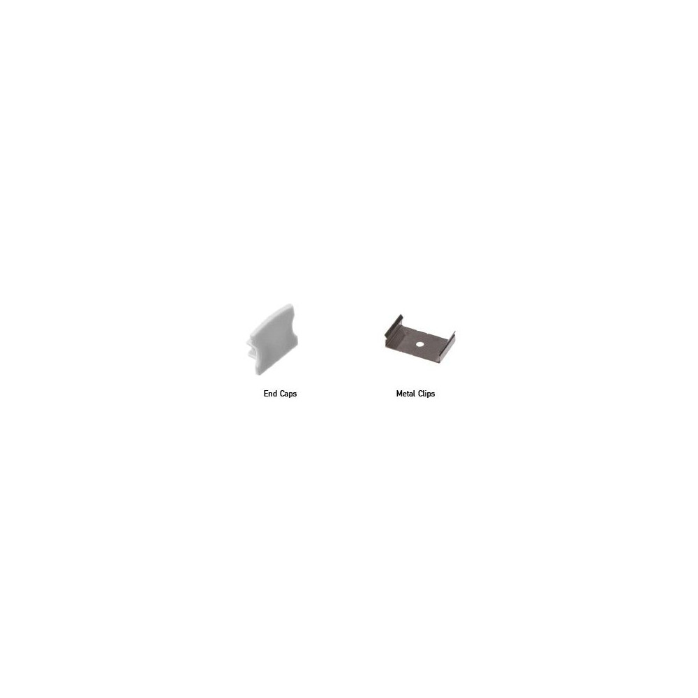 Accessoires pour profilé ZAMBELIS 17x14mm DESIGN Gris 20193-E FS