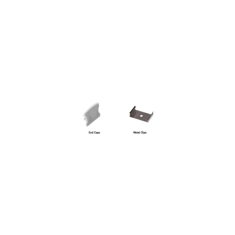 Accessoires pour profilé ZAMBELIS 17x14mm DESIGN Gris 20193-E FS