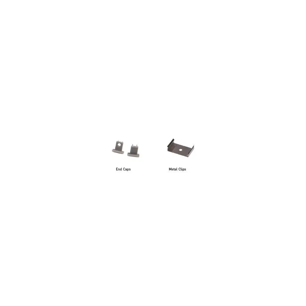 Accessoires voor profiel ZAMBELIS 11x9mm DESIGN Grijs 20195-E