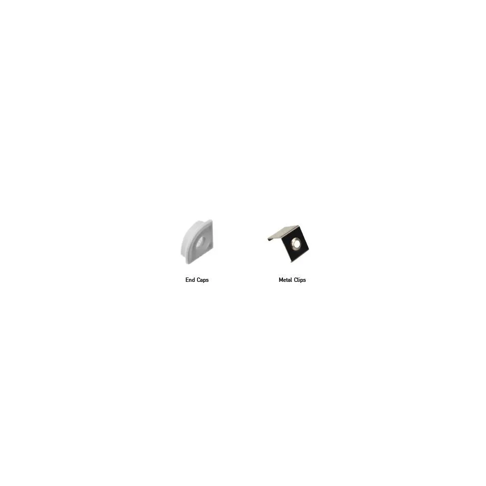 Accessoires pour profilé ZAMBELIS 16x16mm DESIGN Gris 20197-E