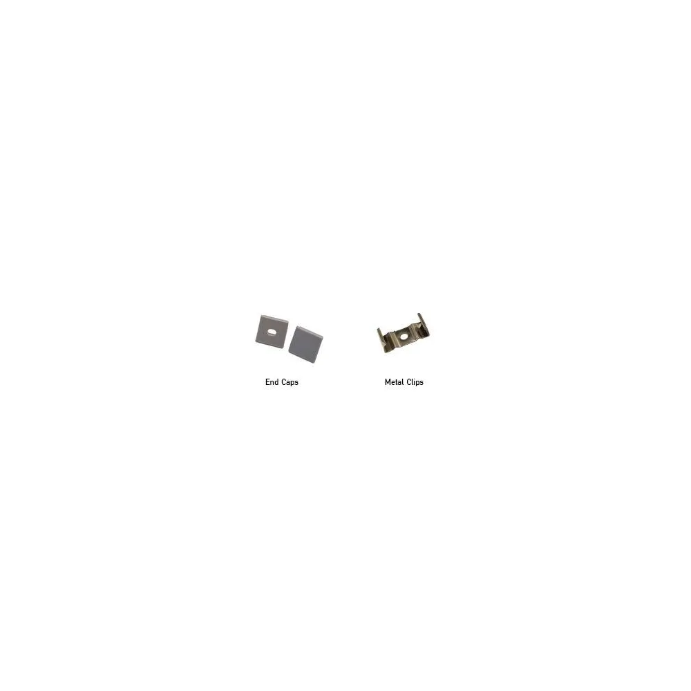 Accessoires pour profilé ZAMBELIS 19x12mm DESIGN Gris 20198-E