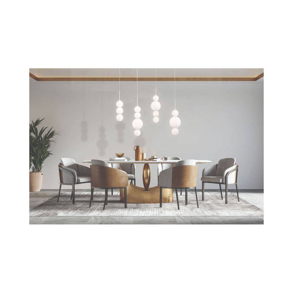 Partie terminale pour suspension modulable ZAMBELIS D120 5W DESIGN Doré Mat 22231-G FS