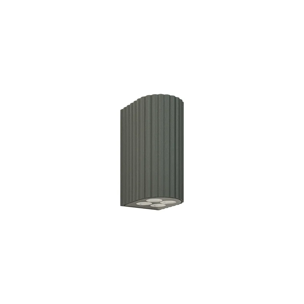 Applique Extérieure 8x1W Direct/Indirect IP54 ZAMBELIS DESIGN Graphite E422 FS