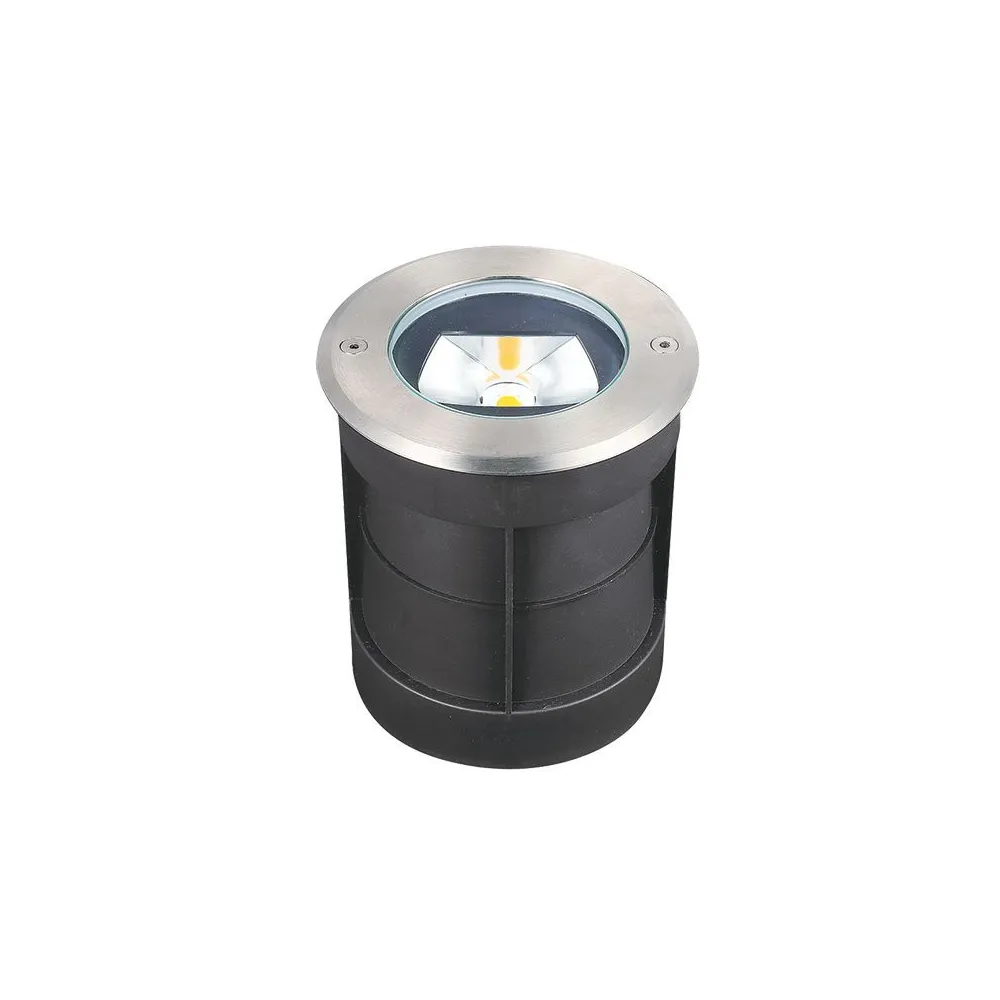 Außen-Bodeneinbauleuchte ZAMBELIS D130 7W Asymmetrisch IP67 DESIGN Edelstahl E362