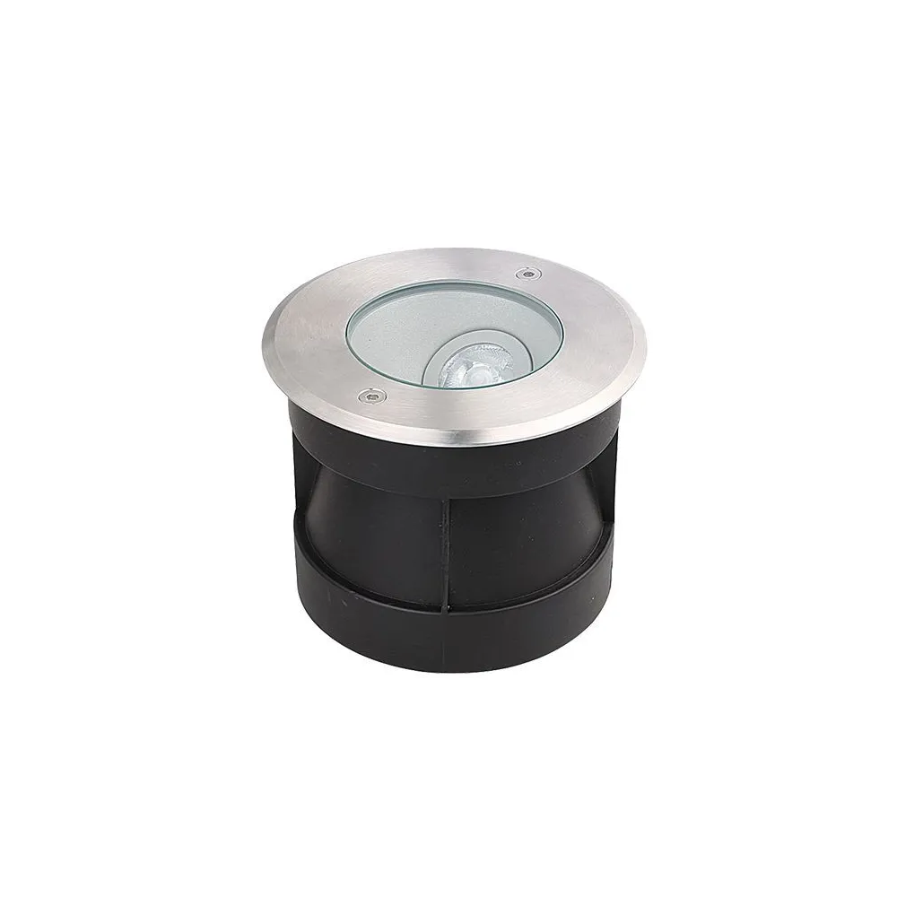 Außen-Bodeneinbauleuchte ZAMBELIS D150 7W Asymmetrisch IP67 DESIGN Edelstahl E363