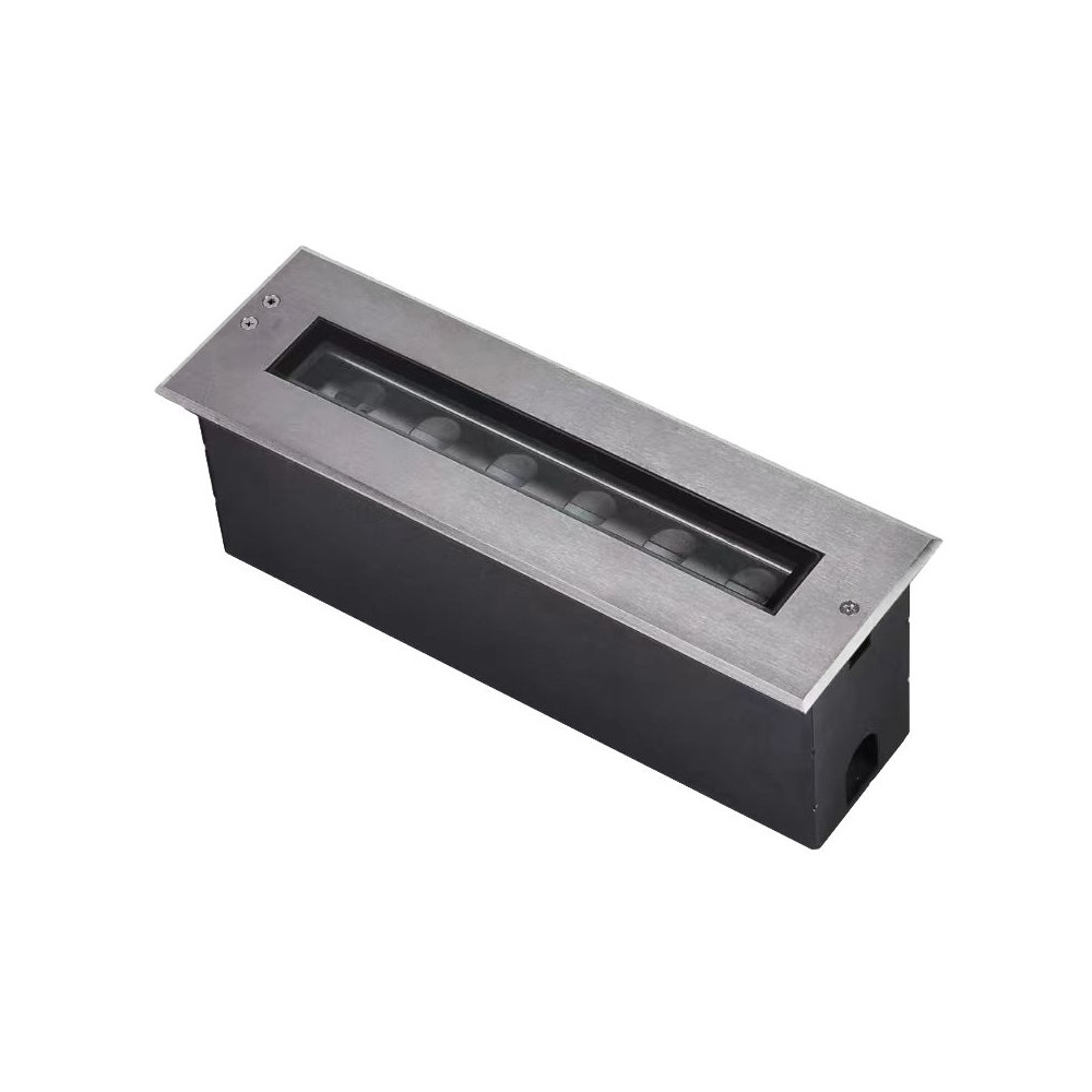 Ingebouwde Grondspot Buiten ZAMBELIS 9W IP67 Rechthoekig DESIGN Inox E365