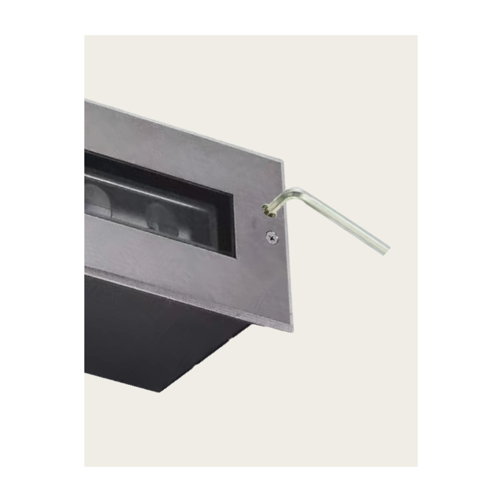 Outdoor Recessed Floor Light ZAMBELIS 9W IP67 Rectangular DESIGN Stainless Steel E365