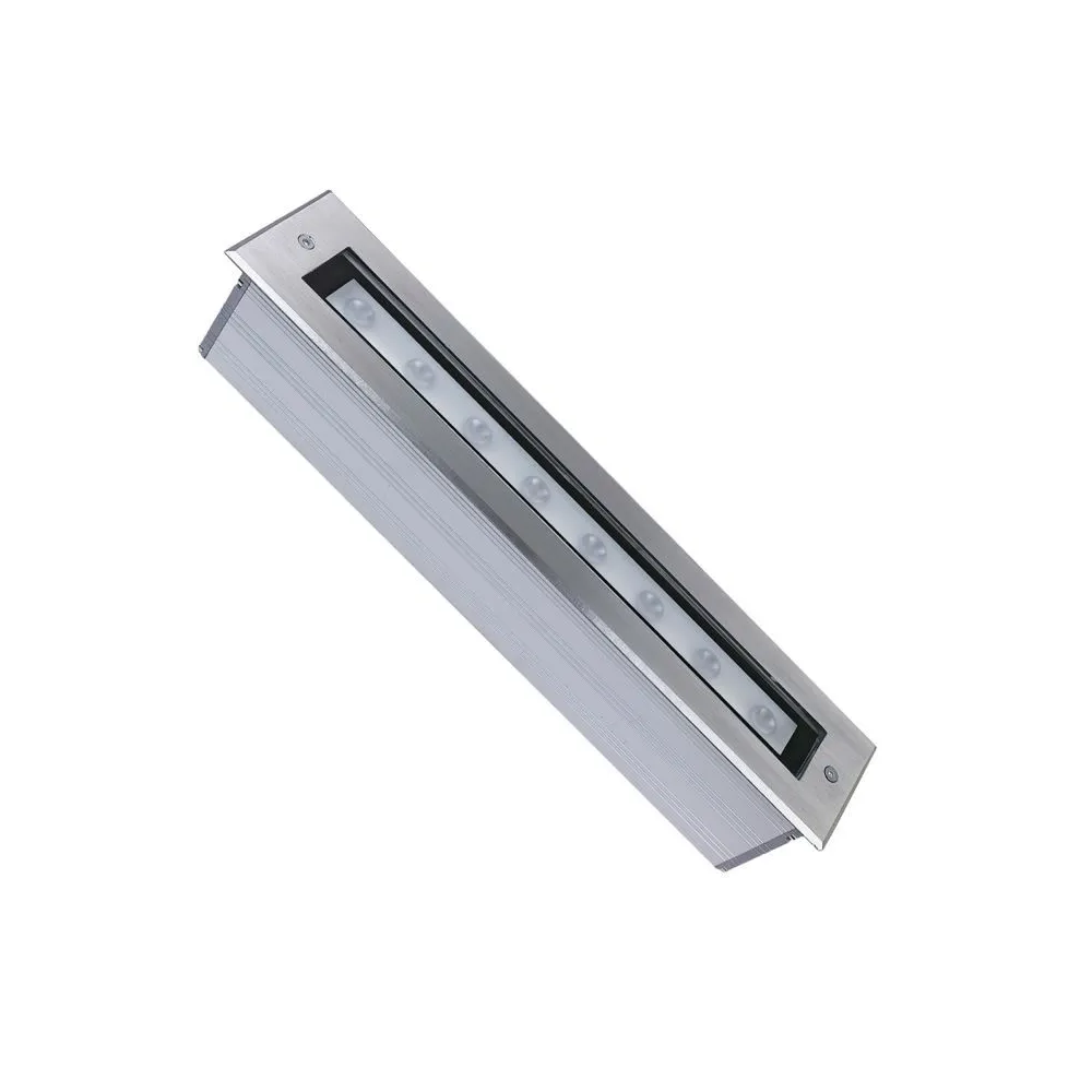Einbaustrahler Boden Außen ZAMBELIS 9W IP67 Rechteckig DESIGN Inox E366