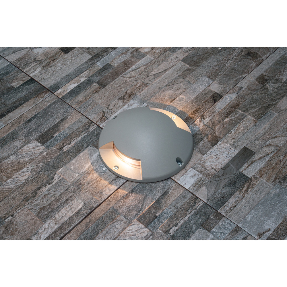 Bodeneinbauleuchte ZAMBELIS D210 5W IP67 DESIGN Grau E462
